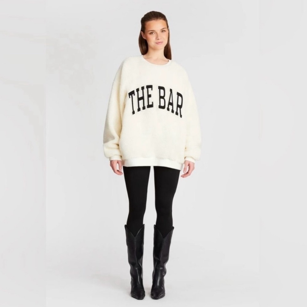 The Bar LIMITED EDITION Gigi Sherpa Fleece sweatshirt Size XXL
